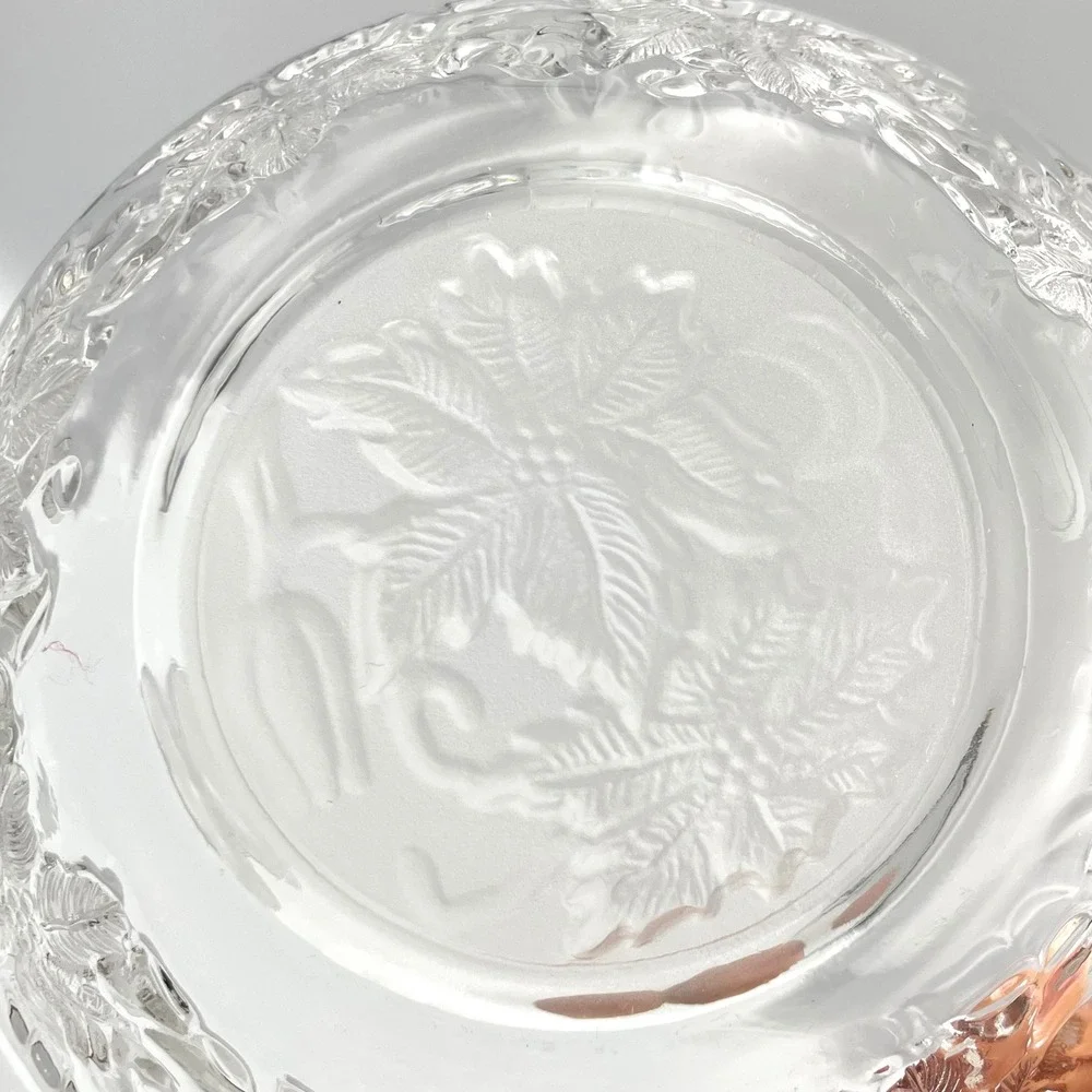 Vintage 1980s Princess House Fantasia Crystal Set Of 4 Dessert Fruit Bowls